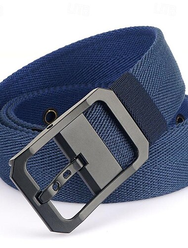  Herren Taktischer Gürtel Canvas-Gürtel Nylongürtel Hüftgurt Schwarz Weiß Aleación Langlebig Einstellbar Glatt Outdoor Täglich