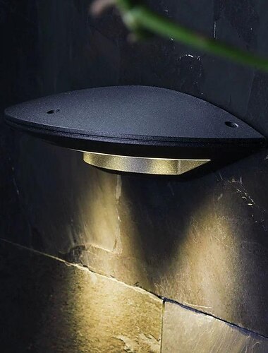  vegglampe utendørs halvsirkulær akryl metall enkelt kreativt varmt lys vanntett ip65 1-lys 110-120v 220-240v