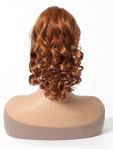  Correa Coletas Mujer / Clásico / Fácil vestidor Pelo sintético Pedazo de cabello La extensión del pelo Rizado / Rizo suelto 16 pulgadas San Valentín / Fiesta / Fiesta / Noche
