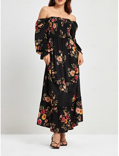  robe de vacances de printemps à motif floral