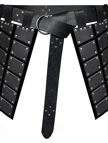  Punk och gotiskt Medeltida kostymer Renässans Kjolar Midjeskärp Ren Faire Krigare Viking Ranger Bågskytte Solid färg Herr Viking Halloween Karnival Maskerad Maskerad LARP Ren Faire Vuxna Kjolar