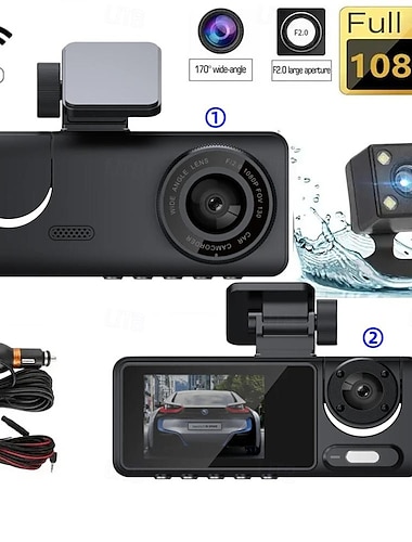  Nieuw ontwerp / Draadloos / Full HD Auto DVR 170 graden Wijde hoek 2 inch(es) LCD Dash Cam met WIFI / Nacht Zicht / Parkeermodus Autorecorder