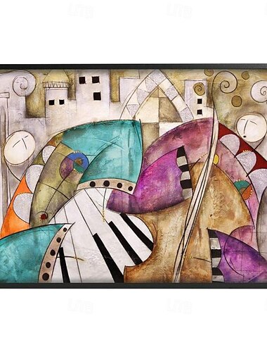  Handgefertigtes Ölgemälde auf Leinwand, Wandkunst, Dekoration, berühmte Picasso-abstrakte Figur für Heimdekoration, gerolltes, rahmenloses, ungedehntes Gemälde