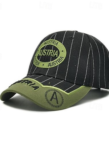  Men's Baseball Cap Sun Hat Trucker Hat Black khaki 100% Cotton Embroidered Fashion Casual Street Daily Letter Adjustable Sunscreen Breathable