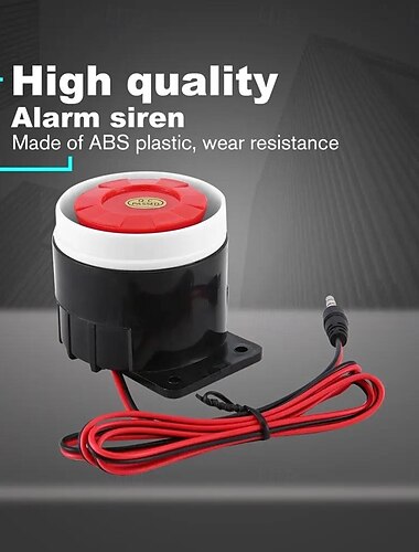 Mini-Kabelalarm, kabelloses Hausalarm-Sicherheitssystem, lauter Alarm