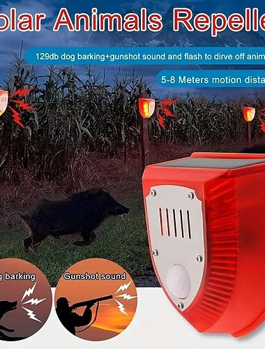  Solaralarm-Timing, menschlicher Sensor, Infrarot-Alarm, Diebstahlschutz, Tiervertreiber