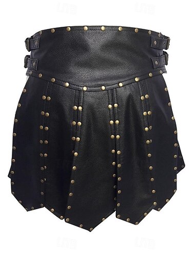  Retro vintage Middeleeuws Renaissance Rok Wapens en Harnassen Kilts Piraat Viking Schildmaagd Kostuum Voor heren Halloween Carnaval LARP Volwassenen Rok