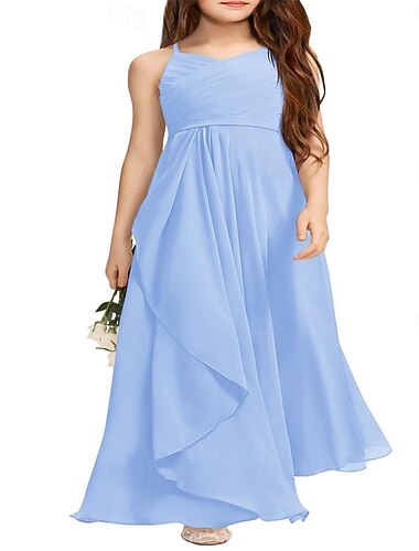  Παιδιά Κοριτσίστικα Φόρεμα για πάρτυ Συμπαγές Χρώμα Αμάνικο Επέτειος Ειδική Περίσταση Γενέθλια Μοντέρνα Λατρευτός Καθημερινά Πολυεστέρας Καλοκαίρι Άνοιξη 2-12 χρόνια Ανθισμένο Ροζ Θαλασσί Βυσσινί