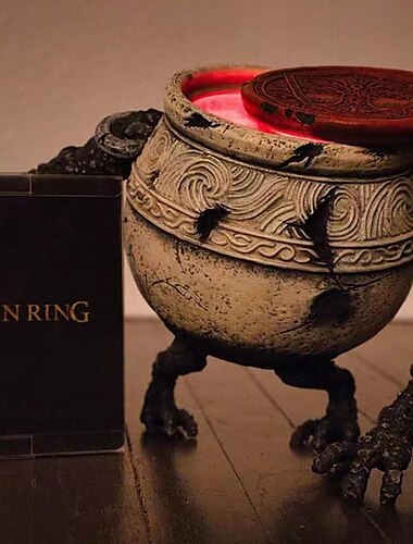  Elden Ring Статуэтки мальчика-горшка со встроенными светодиодными лампами, меняющими цвет, фигурки мальчика-горшка, настольная лампа для домашнего декора, коллекция игровых фанатов для рождественских