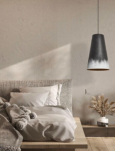  wabi-sabi pendellys metall lysekrone e27 restaurant droplight bar hotell nattbord kunst tak hengende lampe dekor hengende belysning 85-265v