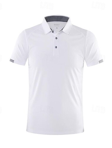  Hombre Camiseta de golf polo de golf Trabajo Casual Diseño Manga Corta Básico Moderno Plano Botón Primavera verano Ajuste regular Negro Blanco Rojo Azul Marino Azul Piscina Naranja Camiseta de golf