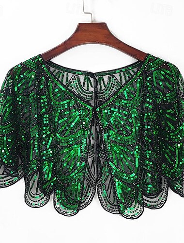  Retro Vintage Goldene Zwanziger 1920er Partykostüm Schals Der große Gatsby Charleston Hochzeitsgast Pailletten Damen Weihnachten Karneval Neujahr Veranstaltung / Fest Hochzeitsempfang