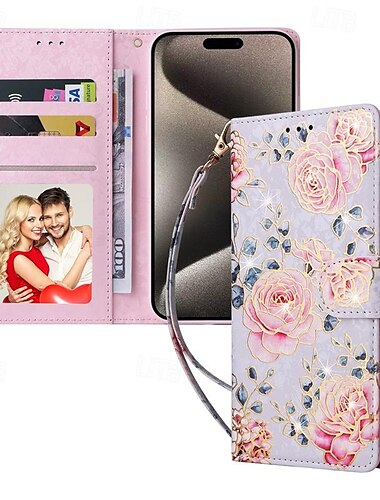  τηλέφωνο tok Για iPhone 16 iPhone 15 Pro Max iPhone 14 13 12 11 Pro Max Mini SE X XR XS Max 8 7 Plus Θήκη κάρτας πορτοφολιού Προστατευτικό για όλο το σώμα με λουράκι καρπού Σταντ ποδηλάτου