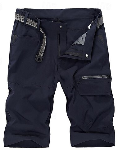  Herren Cargohosen Wandershorts Außen Normale Passform Winddicht Schnelltrocknend Leicht Reflexmaterial Unterteile Elastischer Bund Reißverschlusstasche Armeegrün Blau Camping / Wandern