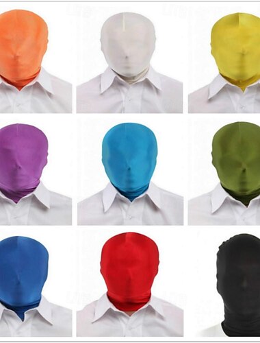  Mask Kroppsdräkt Cosplay Karnevalsdräkt Helkroppsdräkt Herr Dam Cosplay Masker Ensfärgat Kostym för Karnival Maskerad Vuxna