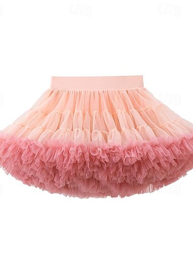  Klassisch Cocktailkleid Reifrock Krinoline Tutu Balletttänzer Prinzessin Mädchen Maskerade Leistung Party Junggesellinnenabschiedsparty Kinder Rock