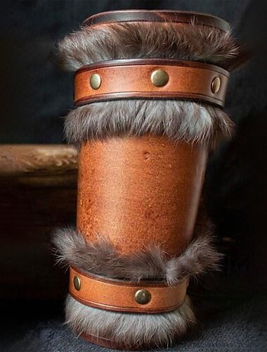  Retro Vintage Punk & Gothic Mittelalterlich Rüstung Armband Handgelenkstütze Ren Faire Ritter Wikinger Kreuzritter Bogenschießen Herren Vikinger Halloween Karneval Maskerade Party Bühne LARP