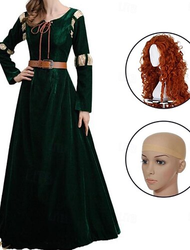  אַמִיץ מרידה שמלות תחפושות קוספליי פאות קוספליי קוספליי תחפושות משחק של דמויות מסרטים for בגדי ריקוד נשים מבוגרים קרנבל נשף מסכות