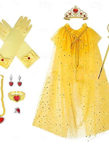  Cenerentola Principessa Elsa Accessori per gioielli cosplay principessa Cosplay Cosplay di film for Ragazze Bambini Giornata universale dell'infanzia Mascherata
