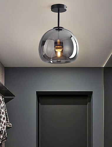  led függőlámpa, szigetlámpa, modern borostyánsárga üveg fém csillár otthoni irodába, étkezőbe, hálószobába, nappaliba, meleg fehér 110-120v 220-240v