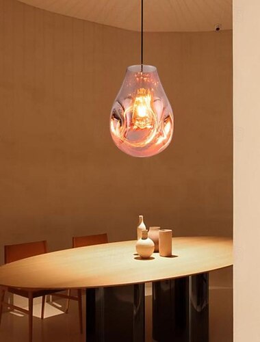  led μενταγιόν φωτιστικά γυαλί σχεδίασης μίνι 20cm κρεμαστό φωτιστικό για κουζίνα νησί φωτιστικά κρεβατοκάμαρα 1 πακέτο ζεστό λευκό 110-240v