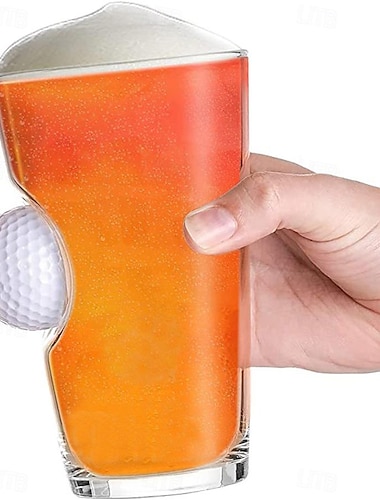  Juego de vasos para bebidas con pelota de golf, vasos de cerveza de golf para hombres, vaso con pelota de golf real para golfistas