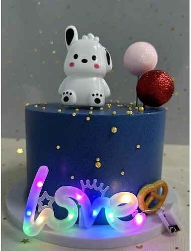  led stringa di luce in filo di rame san valentino confessione amore buon compleanno torta luce decorativa lettera d'amore pulsante luminoso stringa di luce in filo di rame