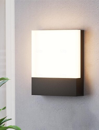 LED-Wandleuchte, Wohnzimmer-Acryl-Deko-Leuchte, Schlafzimmer-Nachttischlampen, Flur-Kopfteillampen, warmweiße Wandwaschleuchten für die Inneneinrichtung, warmweiß, IP65, 85–265 V