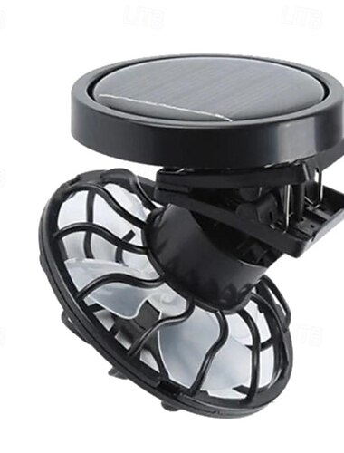  Solar Powered Clip-On Fan – Mini Cooling Fan for Mountain Camping and Hat Mount Use in Summer