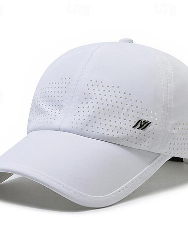  Hombre Gorra de Béisbol Sombrero para el sol Sombrero del camionero Negro Blanco Poliéster Malla Moda Casual Calle Diario Plano Ajustable Filtro Solar Transpirable