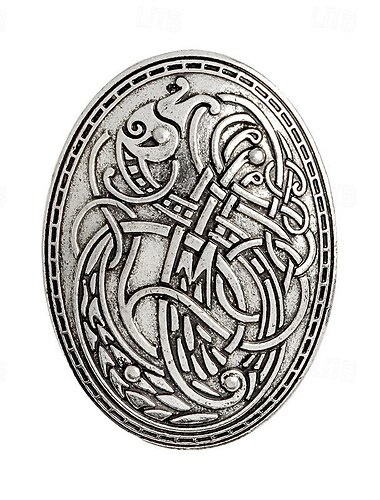  Mittelalterlich Renaissance Broschen Stecknadeln Wikinger Kostüm Damen Keltisch Vikinger Fantasie LARP Erwachsene Broschen