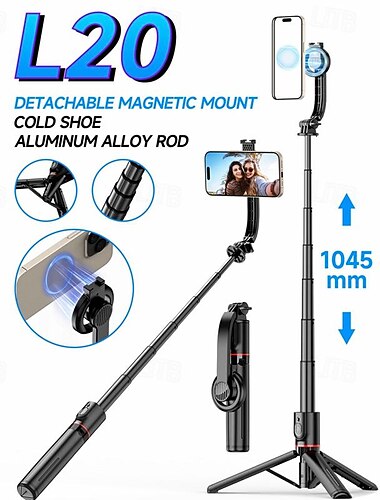  Палка для селфи Bluetooth С возможностью удлинения Максимальная длина 104.5 cm Назначение универсальный Android / iOS Универсальный