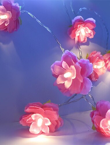  Guirlande lumineuse à LED pour réception de mariage élégante – guirlande lumineuse à piles 1,5 m 10 LED/3 m 20 LED lanternes romantiques pour la décoration intérieure