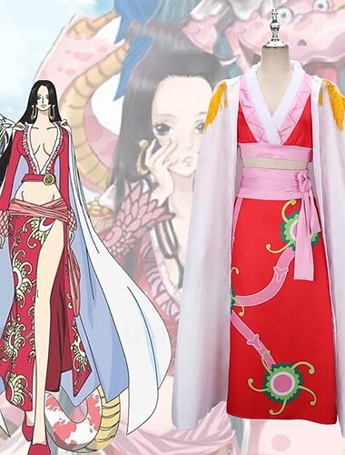  ワンピース ボア･ハンコック アニメ系 コスプレ衣装 セット コスプレスーツ カーニバル マスカレード 上着 スカート クローク 用途 女性用 成人