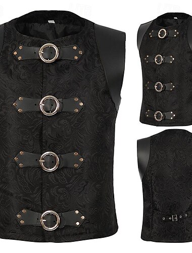  Rétro Vintage Médiéval Renaissance Veste Prince Noble Homme Halloween Carnaval Mascarade LARP Carnaval de Venise Adultes