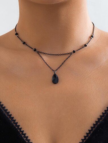  Choker-kaulakorut Tekojalokivi Naisten Yksinkertainen Goottityyli Perinteinen Tyylikäs Epäsymmetrinen Kaulakorut Käyttötarkoitus Juhla Halloween Klubi