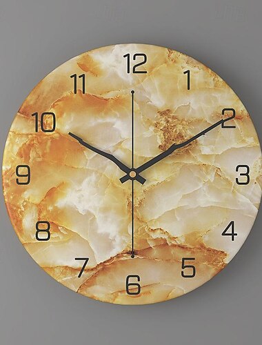  12 inch 30 cm tijdvortex houten grote wandklok - stil en niet-tikkende quartz uurwerk wandklok nordic creatieve woonkamer mode wandklok woondecoratie slaapkamer retro stille kwartsklok