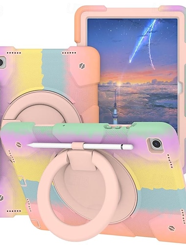  Таблетка Чехлы панели Назначение Samsung Galaxy Tab A9 8.7" A8 10.5'' A9 Plus 11" Держатель для карандашей Поворот на 360° Лямки ПК Силикон