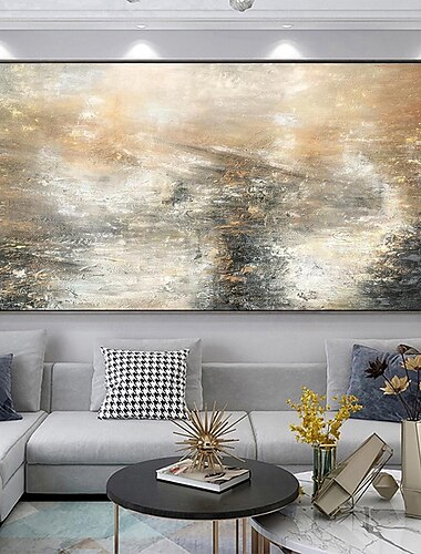  handgefertigtes Ölgemälde auf Leinwand, Wandkunst, Dekoration, abstrakte Textur, Wohnzimmer für die Inneneinrichtung, gerolltes, rahmenloses, ungedehntes Gemälde