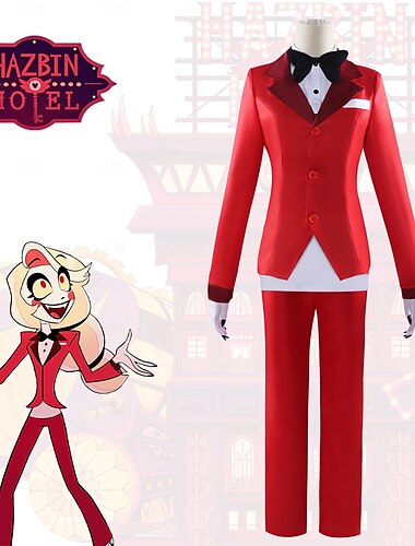  ハズビンホテル チャーリー・モーニングスター アニメ系 コスプレ衣装 コスプレスーツ ハロウィーン カーニバル マスカレード コスチューム 用途 男性用 大人