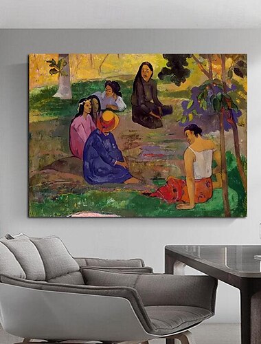  hecho a mano pintado a mano paul gauguin pintura al óleo pared famoso abstracto paul gauguin figura vintage pintura decoración del hogar decoración lienzo enrollado sin marco sin estirar