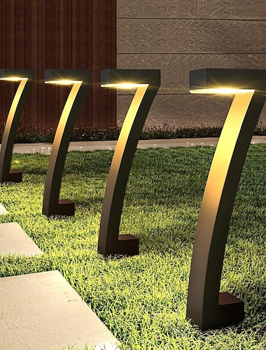  2 pièces éclairage de paysage solaire extérieur lumière de voie lumière de pelouse en forme de flamme lumières de jardin extérieures pour patio villa parc pelouse passerelle éclairage étanche