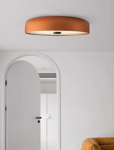  lâmpada do teto regulável 1 luz luz natural 40 cm metal nórdico minimalista redondo moderno espectro completo proteção para os olhos quarto quarto das crianças sala de estar estudo 110-240v