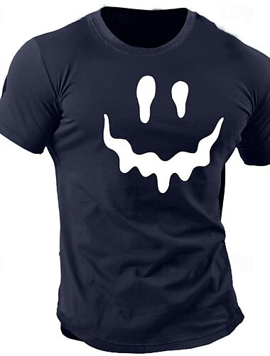  Herren Cartoon Grafikdrucke T Shirt Grafischen T-Shirt 100% Baumwolle Kurzarm Grafik Hemd Schwarz Blau Grün Bequemes T-Shirt Outdoor Straße Modedesigner-Kleidung