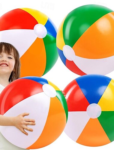  1 buc mingi de plajă - minge de plajă mare curcubeu jucării gonflabile de piscină pentru rechizite de petrecere decorațiuni adulți copii ziua de naștere luau vară jocuri de apă pe plajă favoruri de petrecere