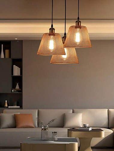  lustre plafonnier pendentif 1 tête lumière blanche chaude 21cm métal art nordique luxe salle à manger hall d'entrée bureau chambre 110-240v