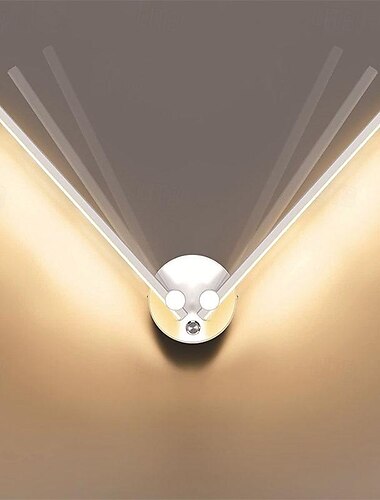  Moderne minimalistische LED-Wandlampe 53/70 cm mit Schalter, Wandlampen im linearen Stil, für Schlafzimmer, Hotelflur, Treppenhaus, 85–265 V