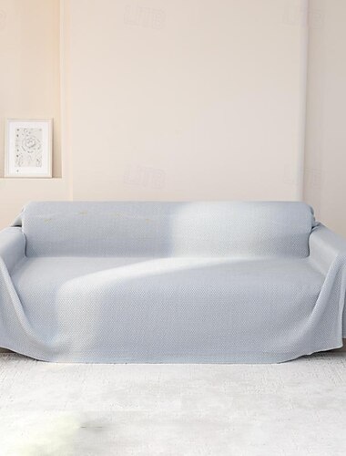  بطانية تبريد صيفية للأريكة من القماش، غطاء أريكة مضاد للخدش للقطط، منشفة وسادة متعددة الوظائف