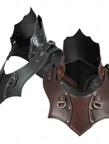  Medeltida kostymer Renässans Steampunk Vapen och Rustning Linne Axelrustning Ren Faire Krigare Viking Ranger Bågskytte Herr Dam Viking fantasi Halloween Maskerad Prestanda Scen LARP Vuxna Axelrustning