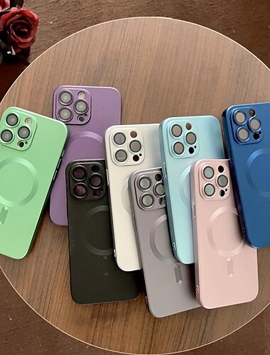  teléfono Funda Para iPhone 16 iPhone 15 Pro Max Plus iPhone 14 13 12 11 Pro Max Plus Funda Trasera Soporte de carga inalámbrica Antigolpes TPU Enchapado